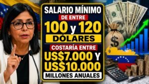 Salario mínimo de entre 100 y 120 dólares costaría entre US$7.000 y US$10.000 millones anuales